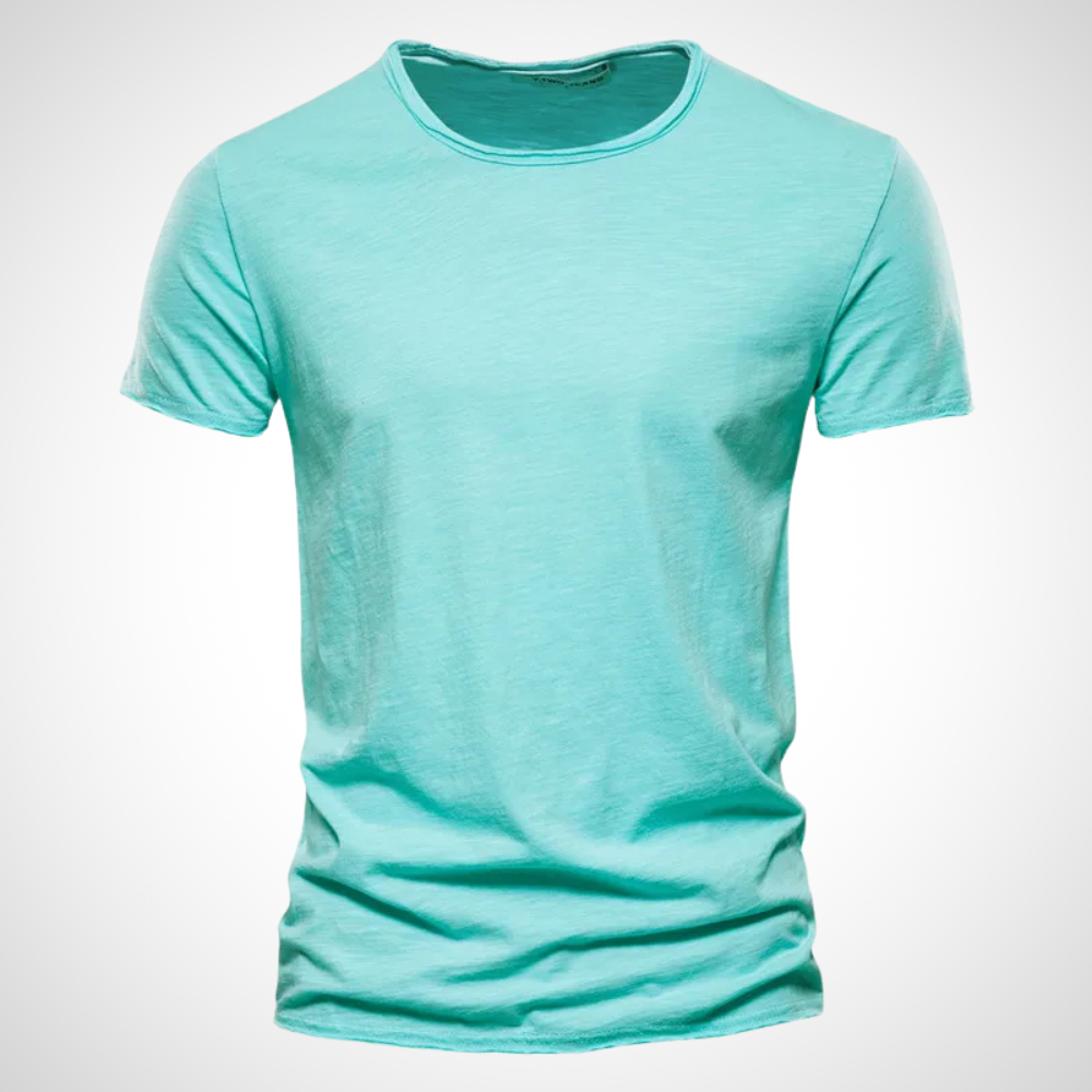 Classic Breathable Cotton Shirt for Men - Marco-Turquoise-S-Nora Luxe