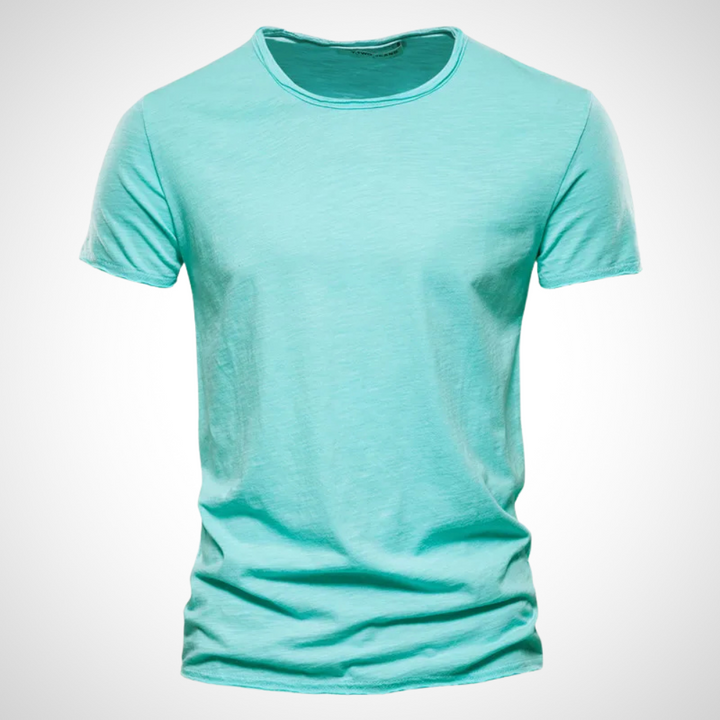 Classic Breathable Cotton Shirt for Men - Marco-Turquoise-S-Nora Luxe