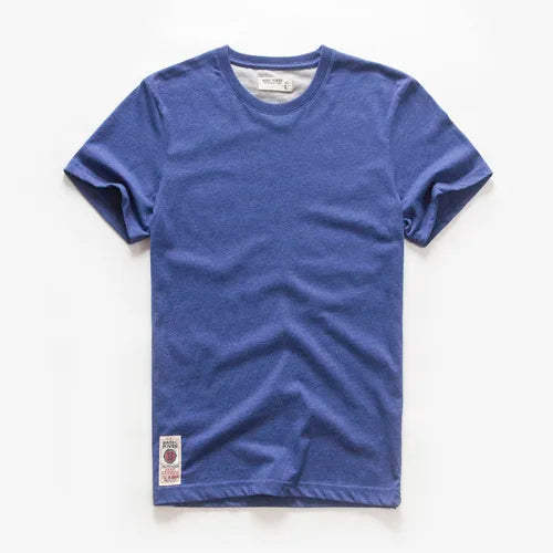 Classic cotton t-shirt with a timeless look - Victor-Blue-XS-Nora Luxe