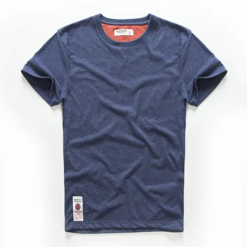 Classic cotton t-shirt with a timeless look - Victor-Dark blue-XS-Nora Luxe