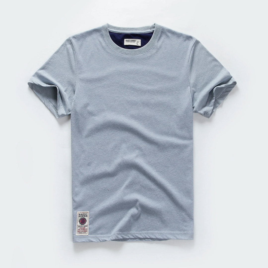 Classic cotton t-shirt with a timeless look - Victor-Green-XS-Nora Luxe