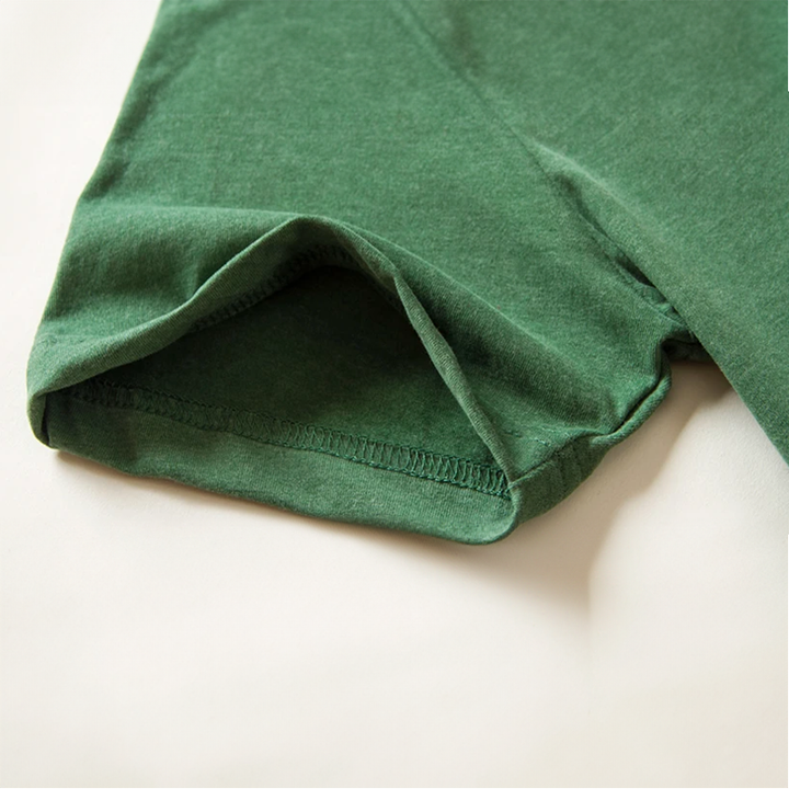 Classic cotton t-shirt with a timeless look - Victor-Green-XS-Nora Luxe