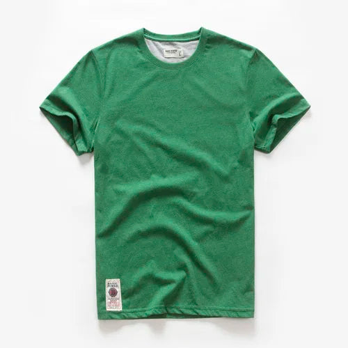 Classic cotton t-shirt with a timeless look - Victor-Green-XS-Nora Luxe