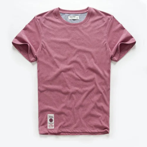 Classic cotton t-shirt with a timeless look - Victor-Pink-XS-Nora Luxe
