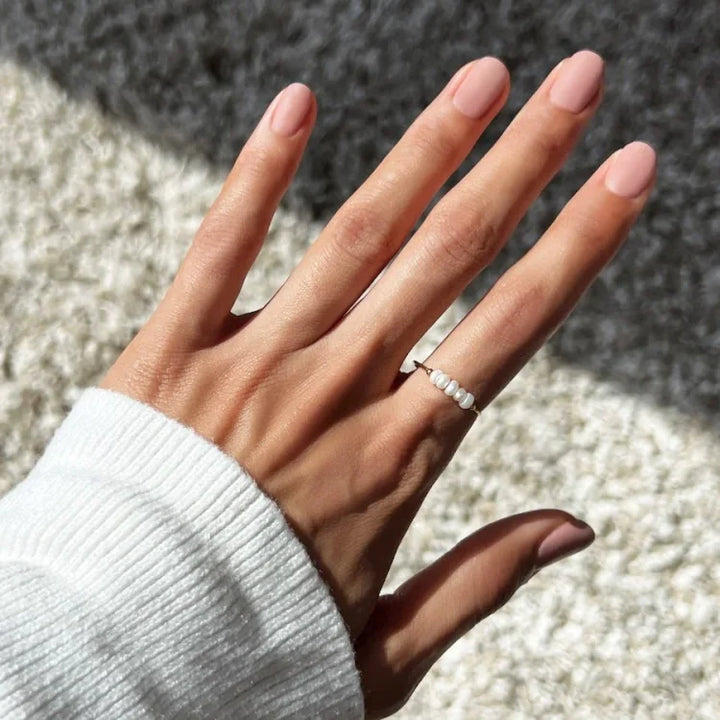 Classic Gold Pearl Ring - Sophie-5-Nora Luxe