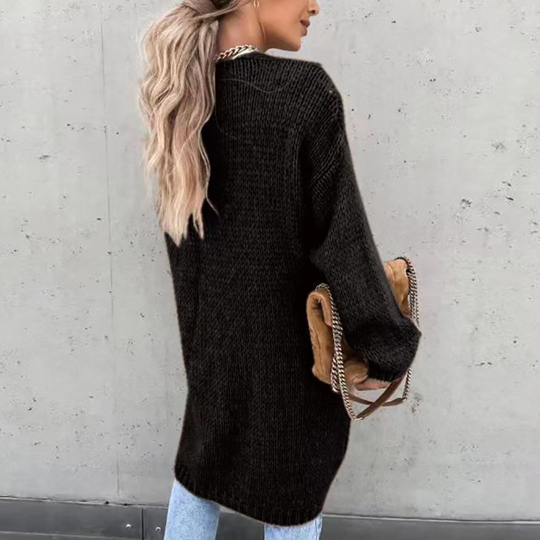 Classic Ladies Cardigan - Camile-Beige-S-Nora Luxe