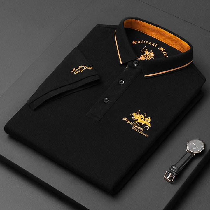 Classic Men’s Polo - Hamilton-Black-M-Nora Luxe
