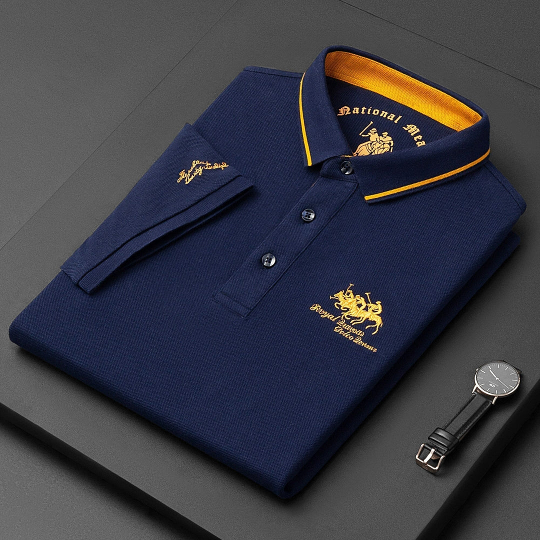 Classic Men’s Polo - Hamilton-Blue-M-Nora Luxe