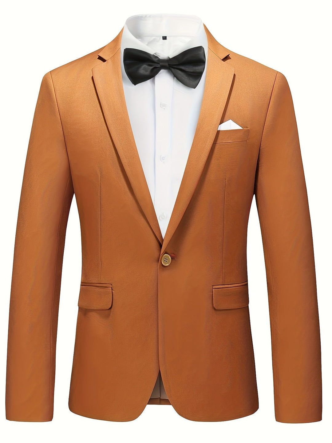 Classic Plain Men's Blazer - Floris-Brown-XS-Nora Luxe