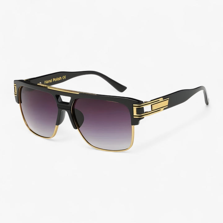 Classic Unisex Mirror Sunglasses – Lynor-Black-Nora Luxe