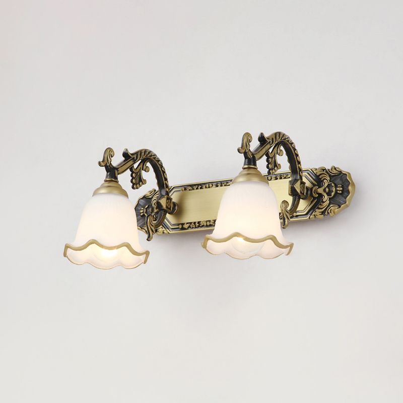 Classic Wall Lamp with Vintage Design – Aurora-Bronze-2 Flames-The Livary