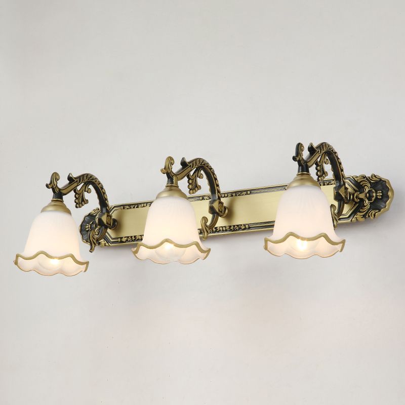 Classic Wall Lamp with Vintage Design – Aurora-Bronze-3 Flames-The Livary