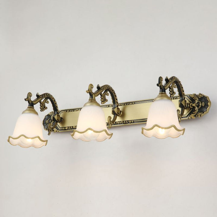 Classic Wall Lamp with Vintage Design – Aurora-Bronze-3 Flames-The Livary