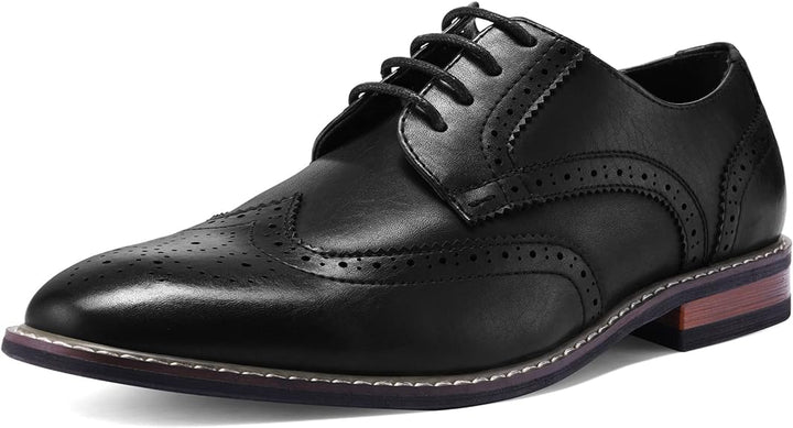Classic Wingtip Men's Shoes - Victor-Black 2-6.5-Nora Luxe