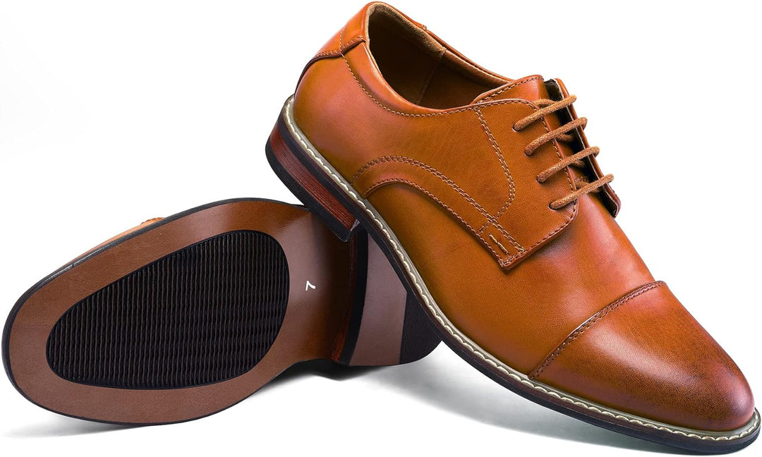 Classic Wingtip Men's Shoes - Victor-Black-6.5-Nora Luxe