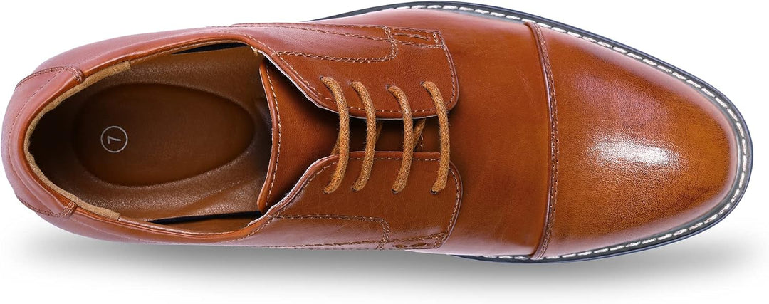 Classic Wingtip Men's Shoes - Victor-Black-6.5-Nora Luxe