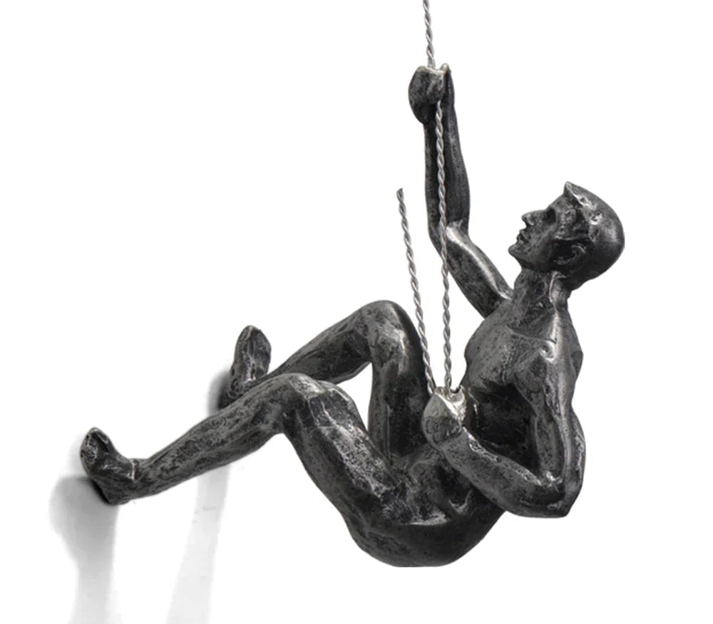 Climber Wall Sculpture – PeakFigures-Right climber-The Livary