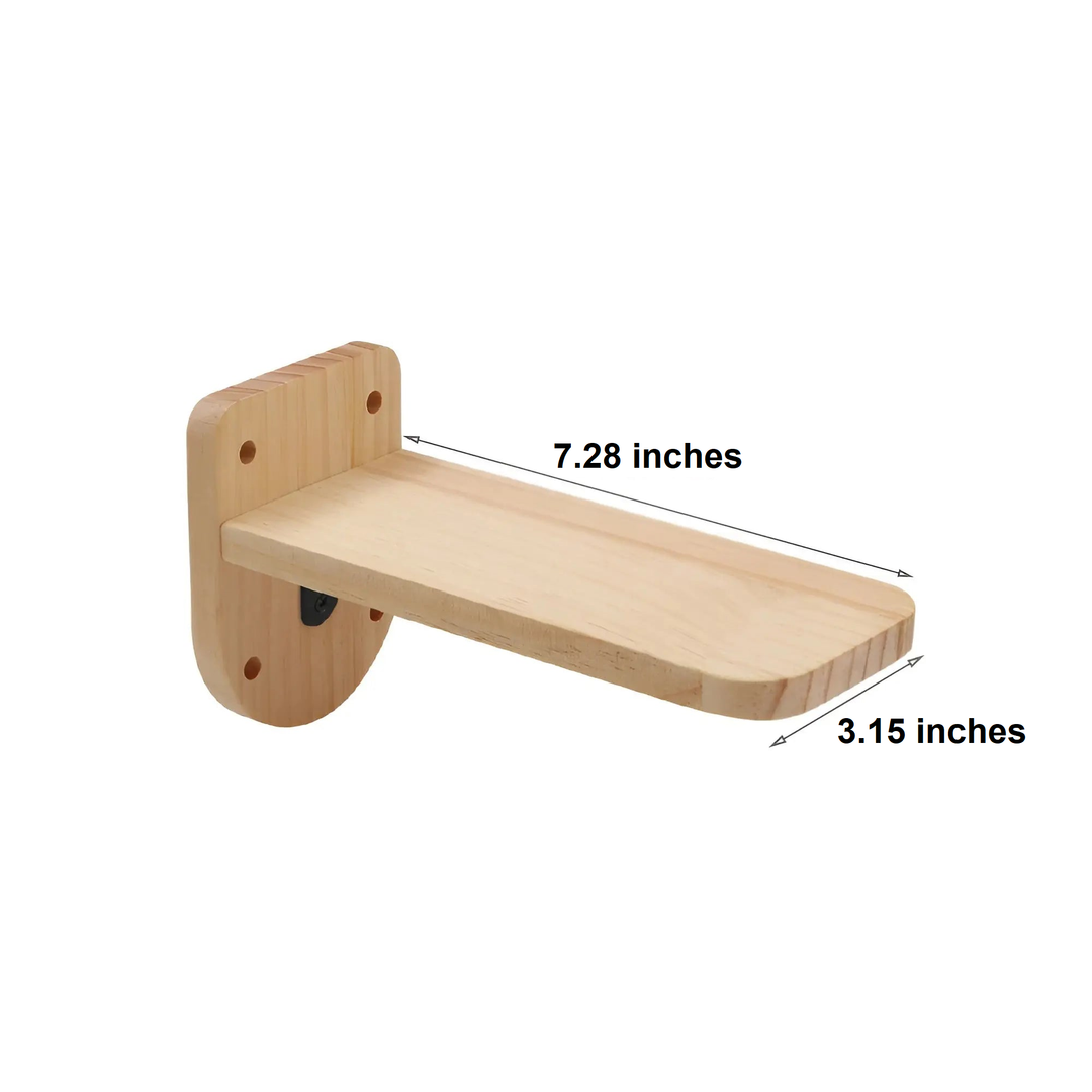 Climbing Wall Shelf for Cats with Scratching Post - ClimbPaws-First Step-Nora Luxe