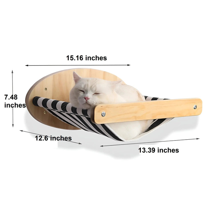 Climbing Wall Shelf for Cats with Scratching Post - ClimbPaws-First Step-Nora Luxe