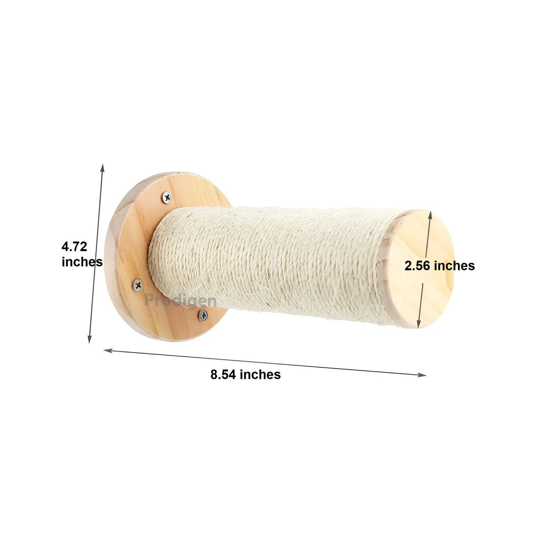 Climbing Wall Shelf for Cats with Scratching Post - ClimbPaws-First Step-Nora Luxe