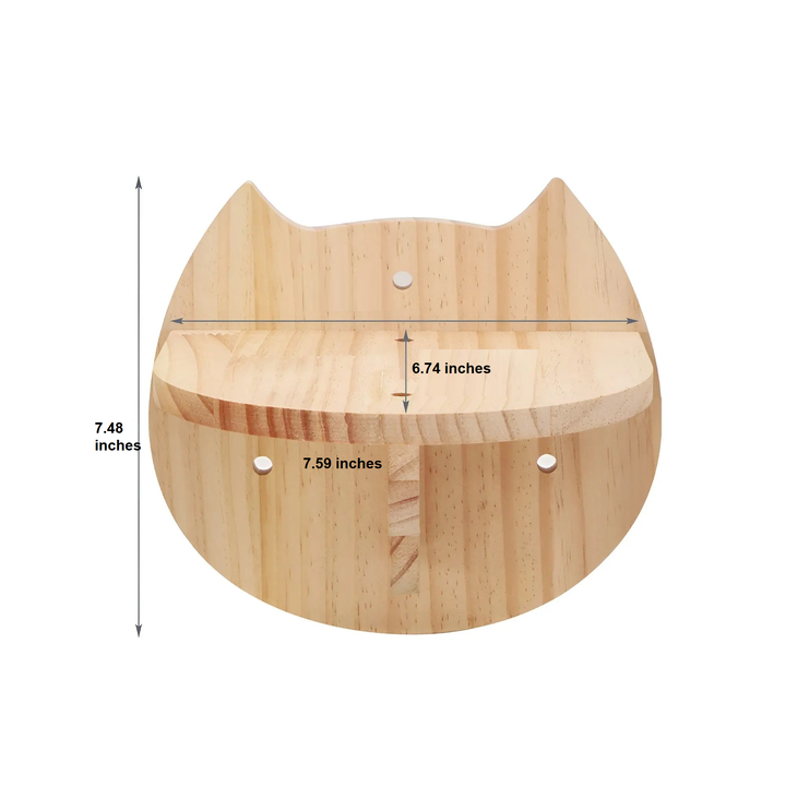 Climbing Wall Shelf for Cats with Scratching Post - ClimbPaws-First Step-Nora Luxe