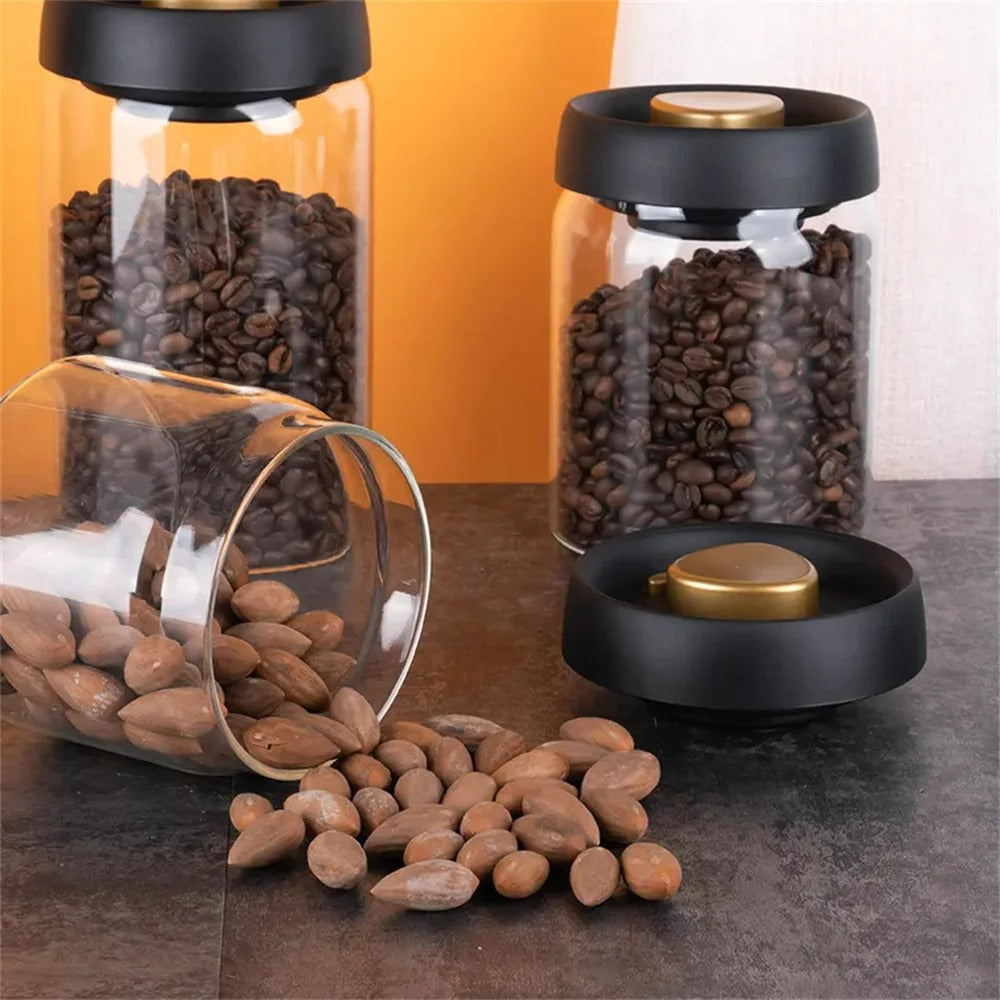 Coffee Bean Storage Jar - AirVault-500ml-Nora Luxe