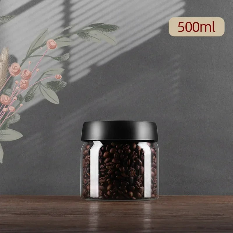 Coffee Bean Storage Jar - AirVault-500ml-Nora Luxe