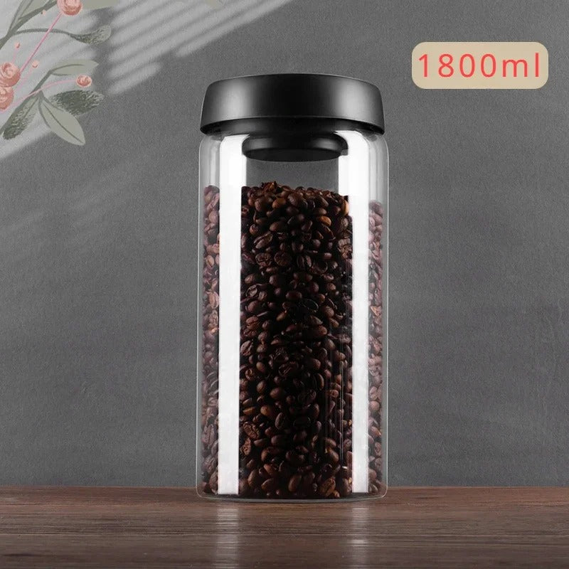Coffee Bean Storage Jar - AirVault-500ml-Nora Luxe