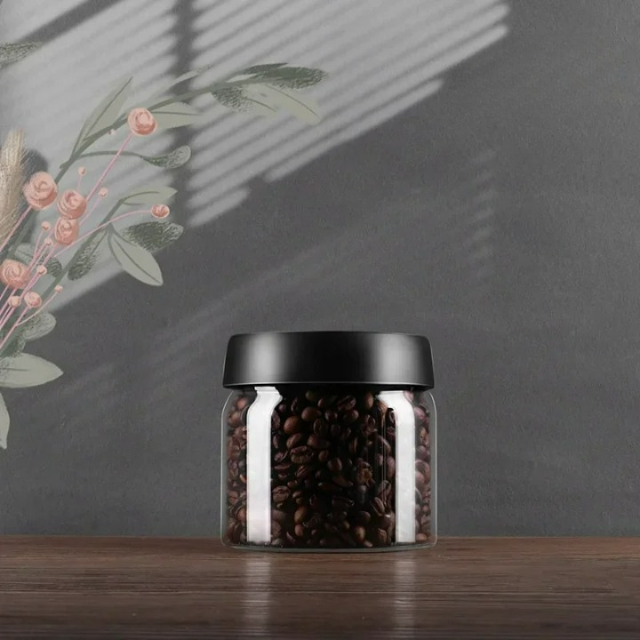 Coffee Bean Storage Jar - AirVault-500ml-Nora Luxe