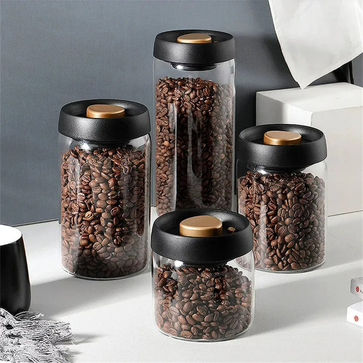 Coffee Bean Storage Jar - AirVault-500ml-Nora Luxe