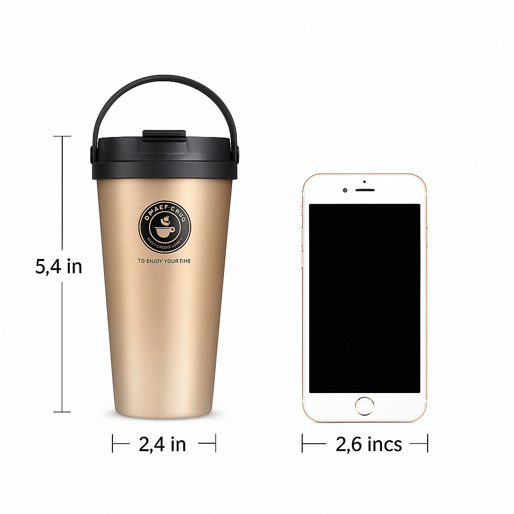 Coffee Travel Mug - ThermaSip-Black-Nora Luxe