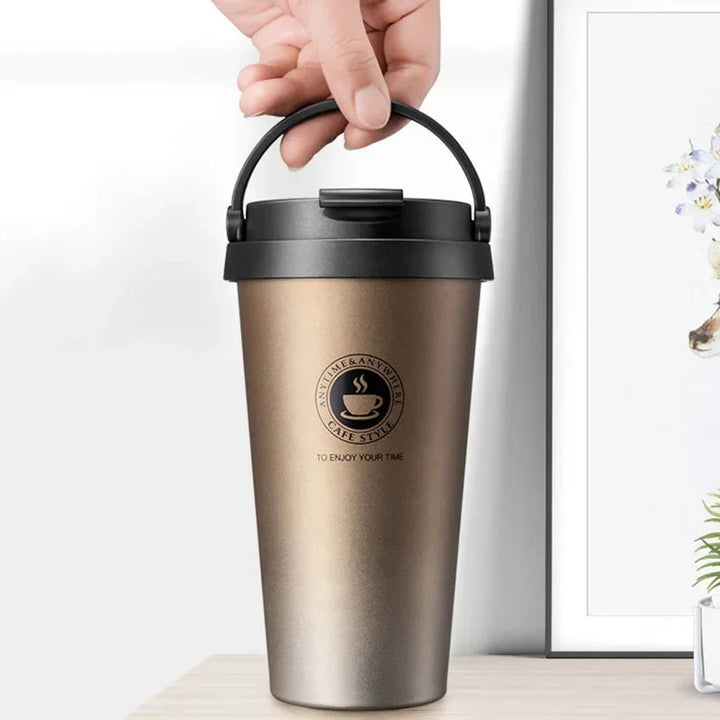 Coffee Travel Mug - ThermaSip-Black-Nora Luxe