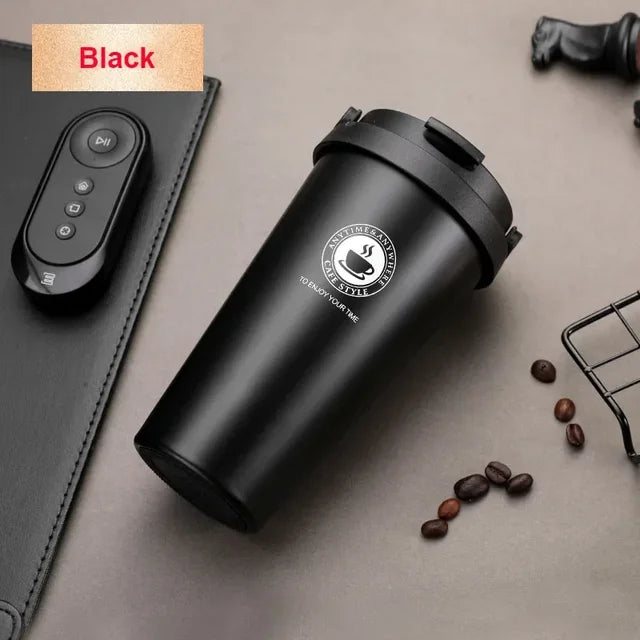 Coffee Travel Mug - ThermaSip-Black-Nora Luxe