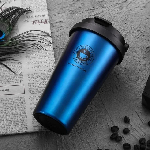 Coffee Travel Mug - ThermaSip-Dark blue-Nora Luxe