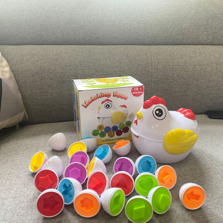 Colorful and Educational Egg Set - ColorMatch-Nora Luxe