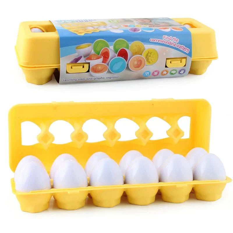 Colorful and Educational Egg Set - ColorMatch-Nora Luxe