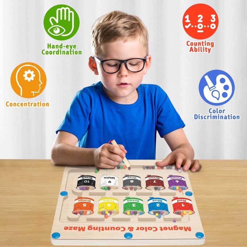 Colorful Magnetic Counting Puzzle - MagniTally-Nora Luxe
