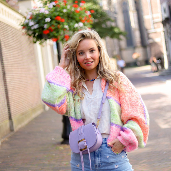 Colorful Striped Cardigan for Women - Livia-Nora Luxe