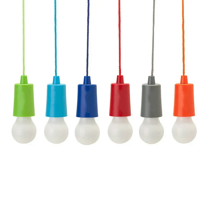 Colourful Portable Pendant Lamp - ChromaGlow-Red (White Light)-Nora Luxe