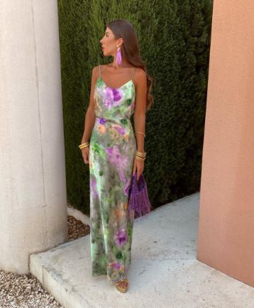Colourful, Seductive Maxi Dress - Seraphina-S-Nora Luxe