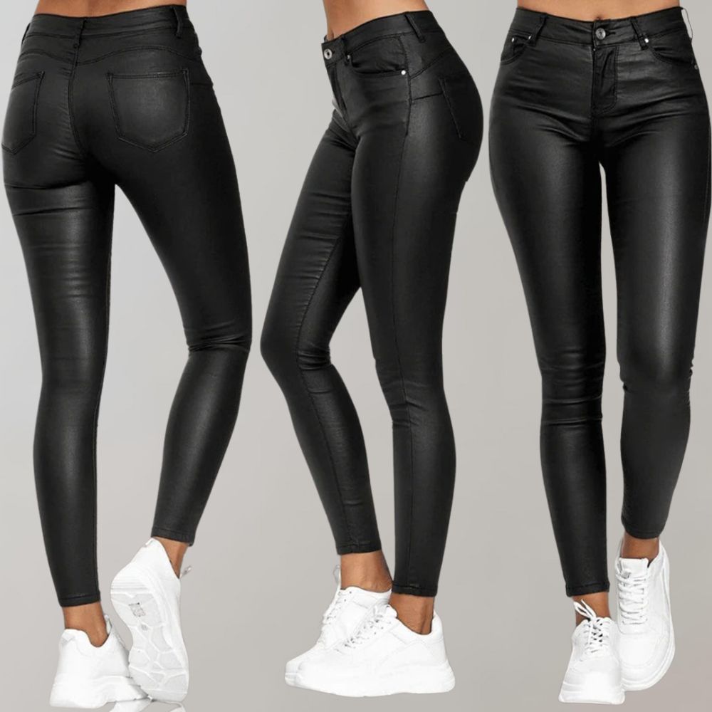 Comfort Fit Trousers - Luxura-Black-S-Nora Luxe