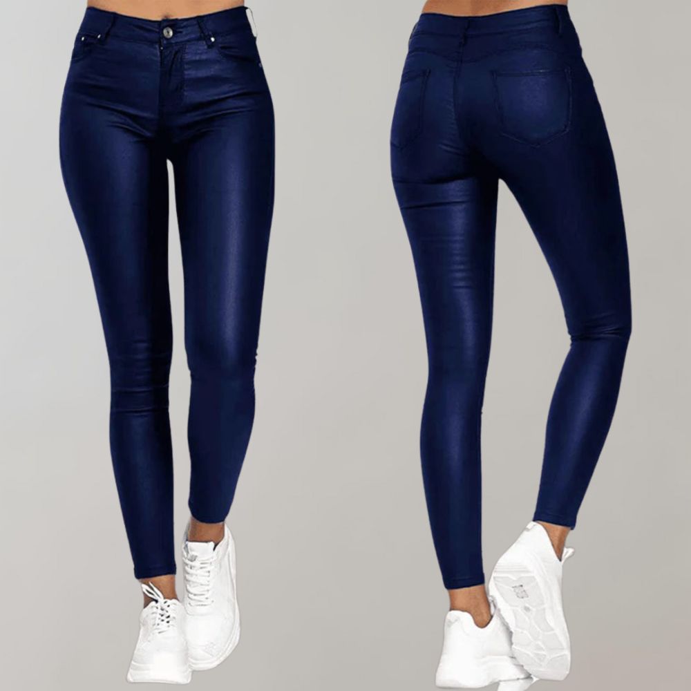 Comfort Fit Trousers - Luxura-Blue-S-Nora Luxe