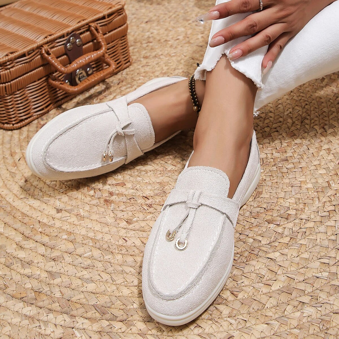 Comfort Loafers - Avery-White-3.5-Nora Luxe