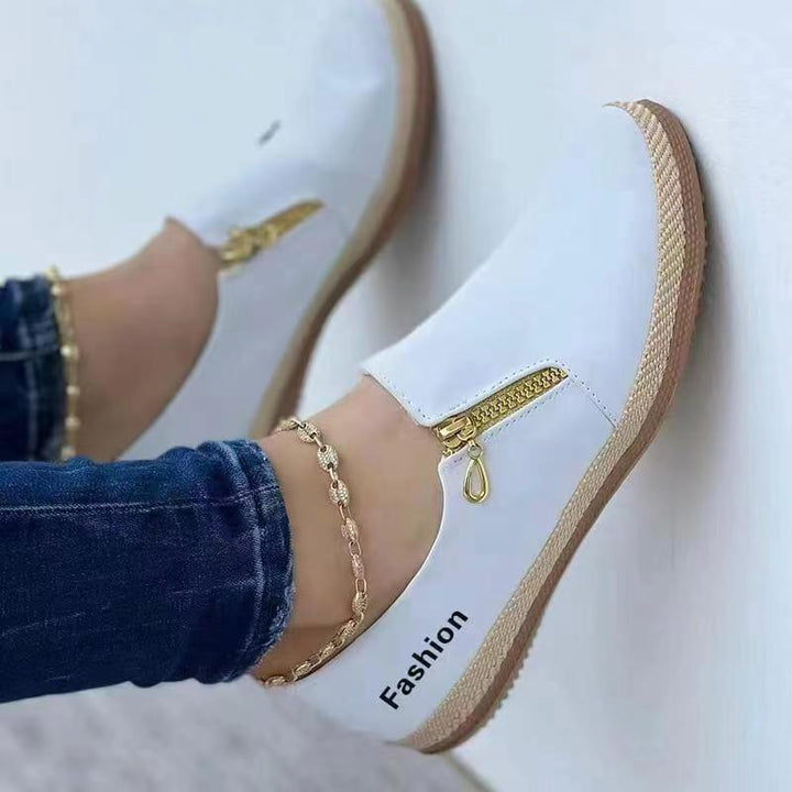 Comfort Slip-On Sneakers for Women – Lina-White-3-Nora Luxe