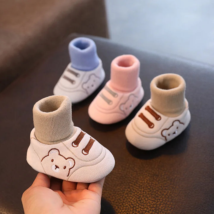 Comfortable and Anti-Slip Socks Shoes for Toddlers - TinySteps-Blue-S (0-6 months)-Nora Luxe