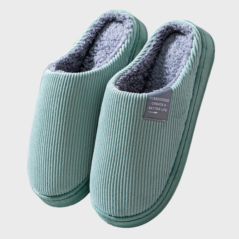 Comfortable and Warm Women’s Slippers - Seraphina-Green-3.0-Nora Luxe