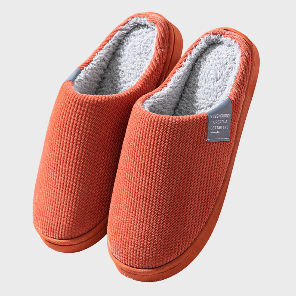 Comfortable and Warm Women’s Slippers - Seraphina-Orange-3.0-Nora Luxe