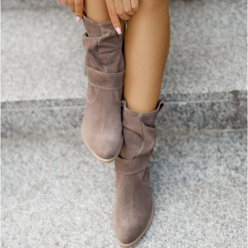 Comfortable Ankle Boots for Women - BellaStep-Beige-3.0-Nora Luxe