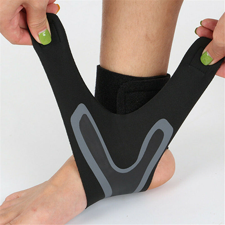 Comfortable Ankle Brace - FlexiGuard-Black-Left-M-Nora Luxe