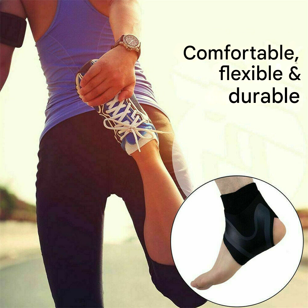 Comfortable Ankle Brace - FlexiGuard-Blue-Left-M-Nora Luxe